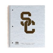 USC Troans Gray SC Interlock 3-Subject Notebook